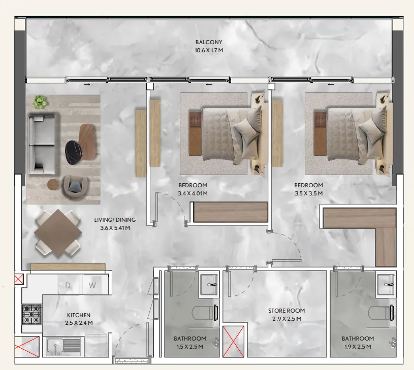 Infracorp California Residences floor plan