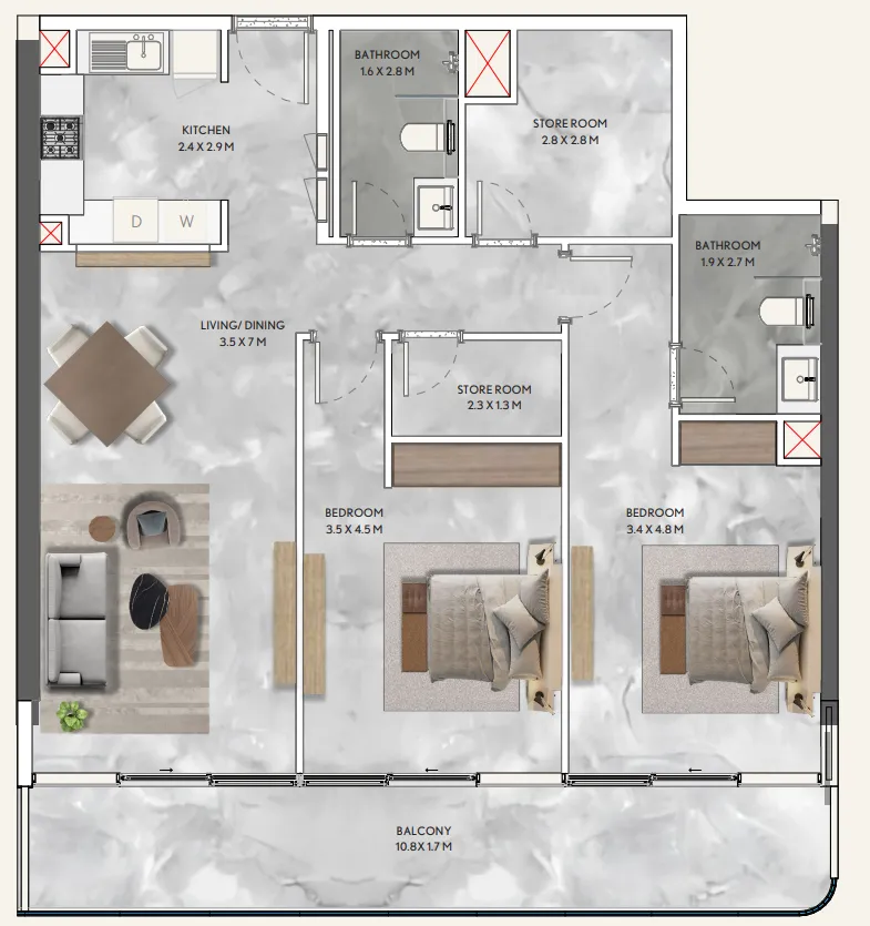 Infracorp California Residences floor plan