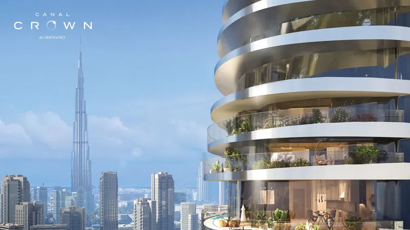 Exterior at Canal Crown in Business Bay Dubai
