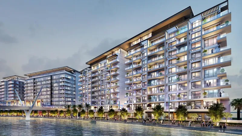 Exterior at Canal Front Residences 3 and 4 in Al Wasl Dubai