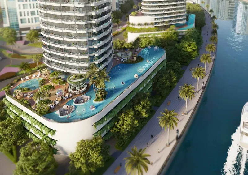 Exterior at Canal Heights in Business Bay Dubai