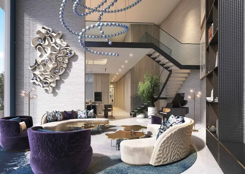 Interior at Canal Heights in Business Bay Dubai