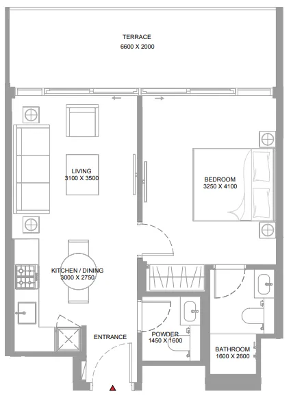 Sobha Canalside Marina Residences floor plan