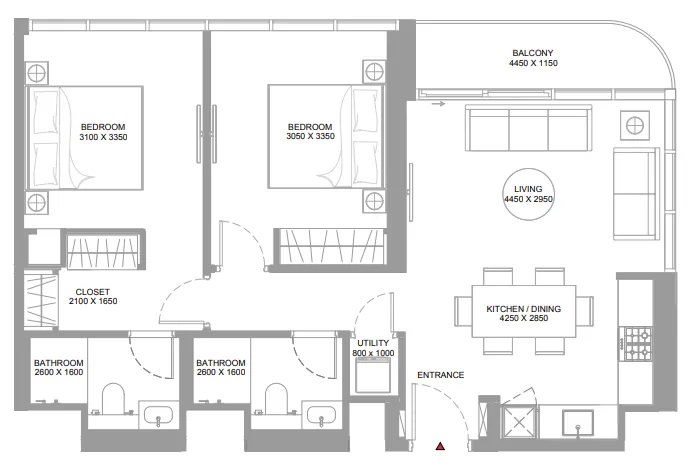 Sobha Canalside Marina Residences floor plan