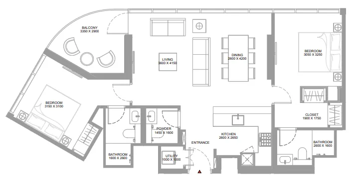 Sobha Canalside Marina Residences floor plan