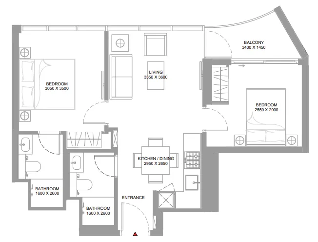 Sobha Canalside Marina Residences floor plan