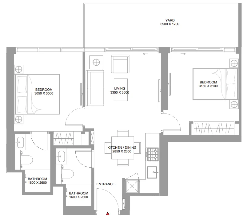 Sobha Canalside Marina Residences floor plan
