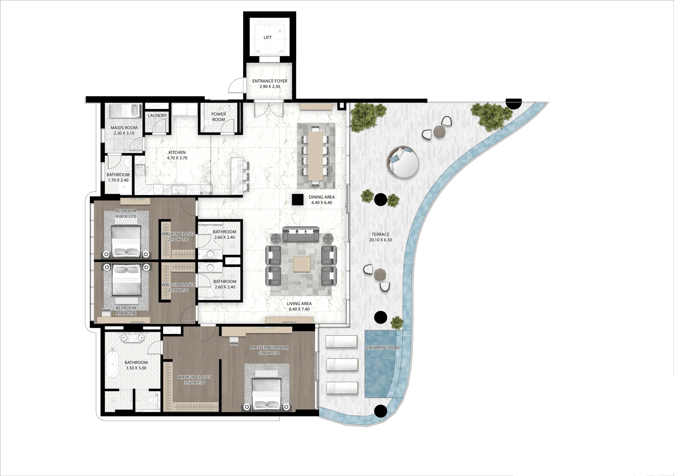 DAMAC Cavalli Couture floor plan