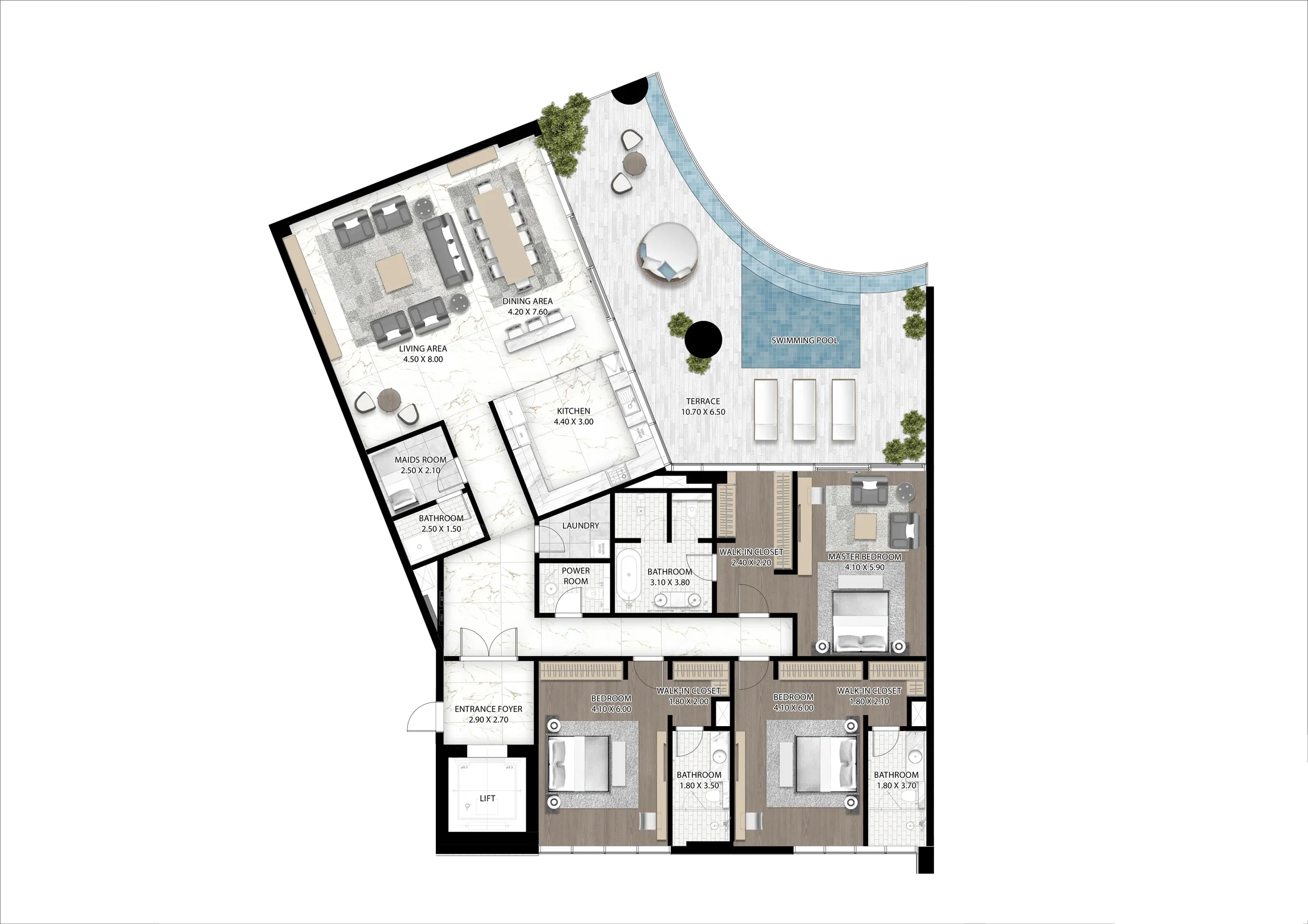 DAMAC Cavalli Couture floor plan