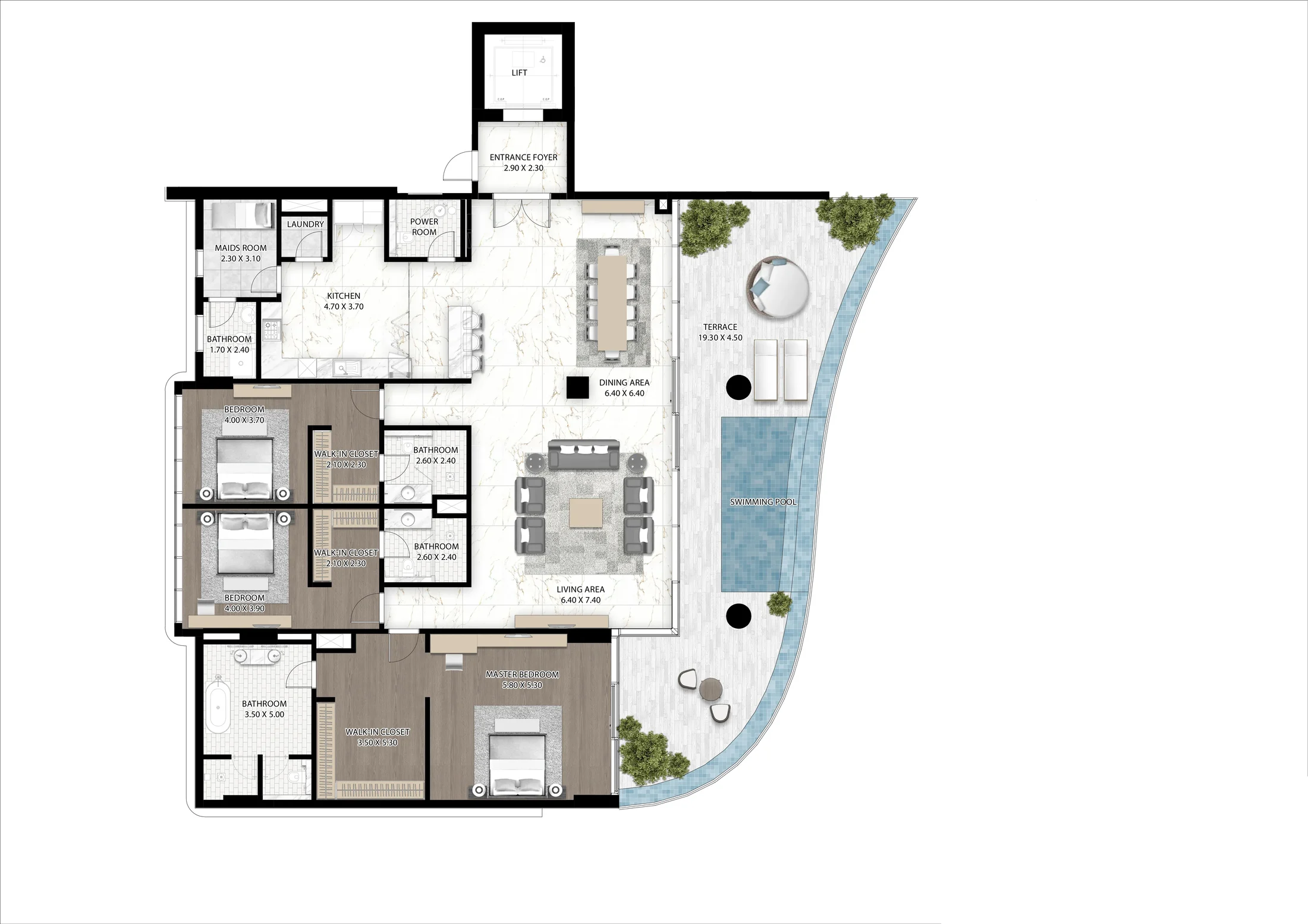 DAMAC Cavalli Couture floor plan