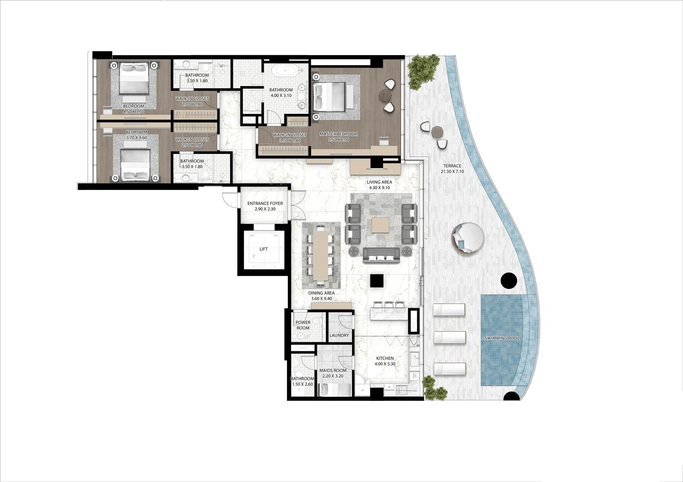 DAMAC Cavalli Couture floor plan