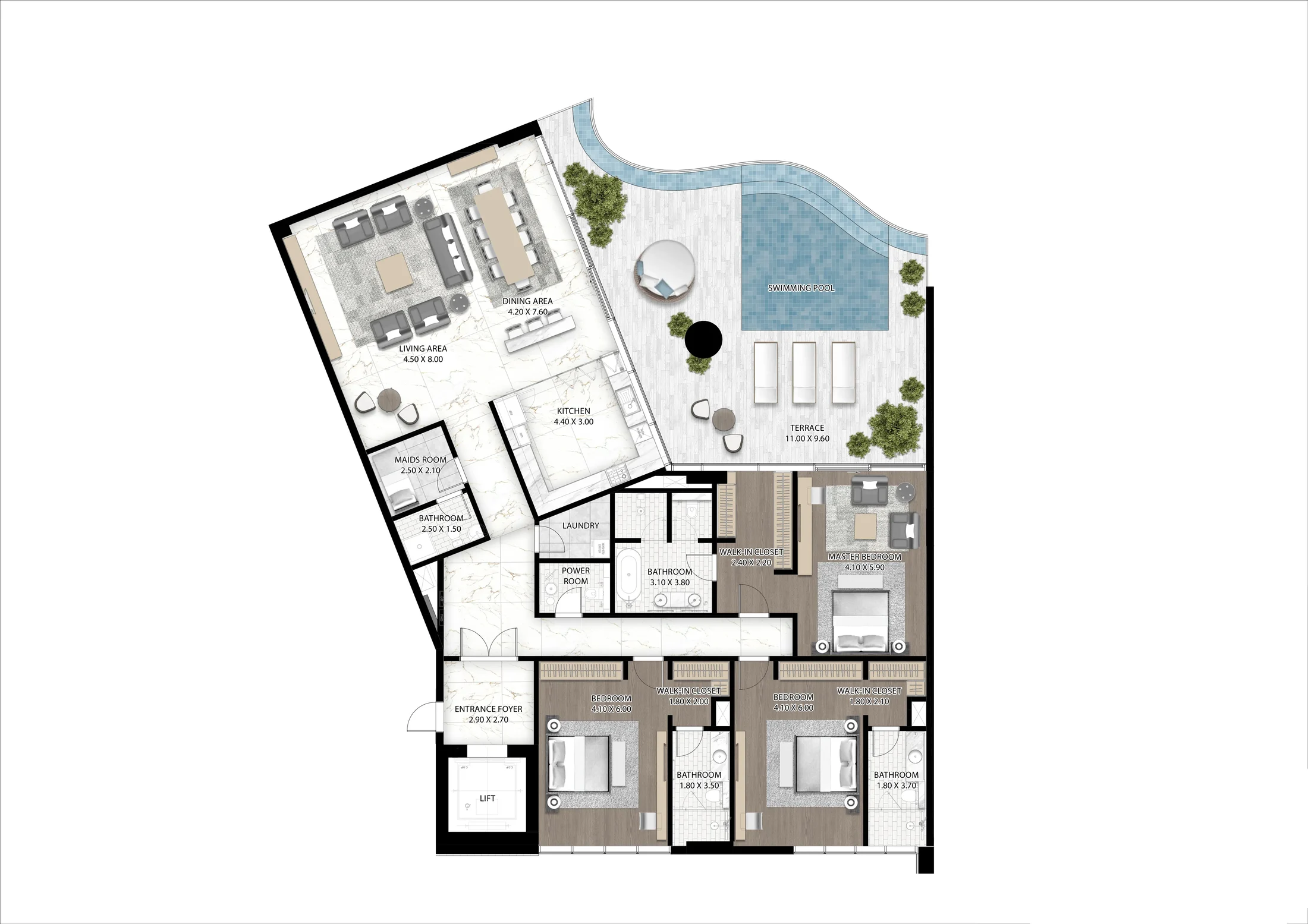 DAMAC Cavalli Couture floor plan