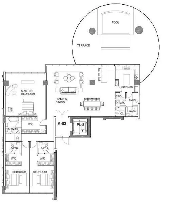 DAMAC Cavalli Couture floor plan