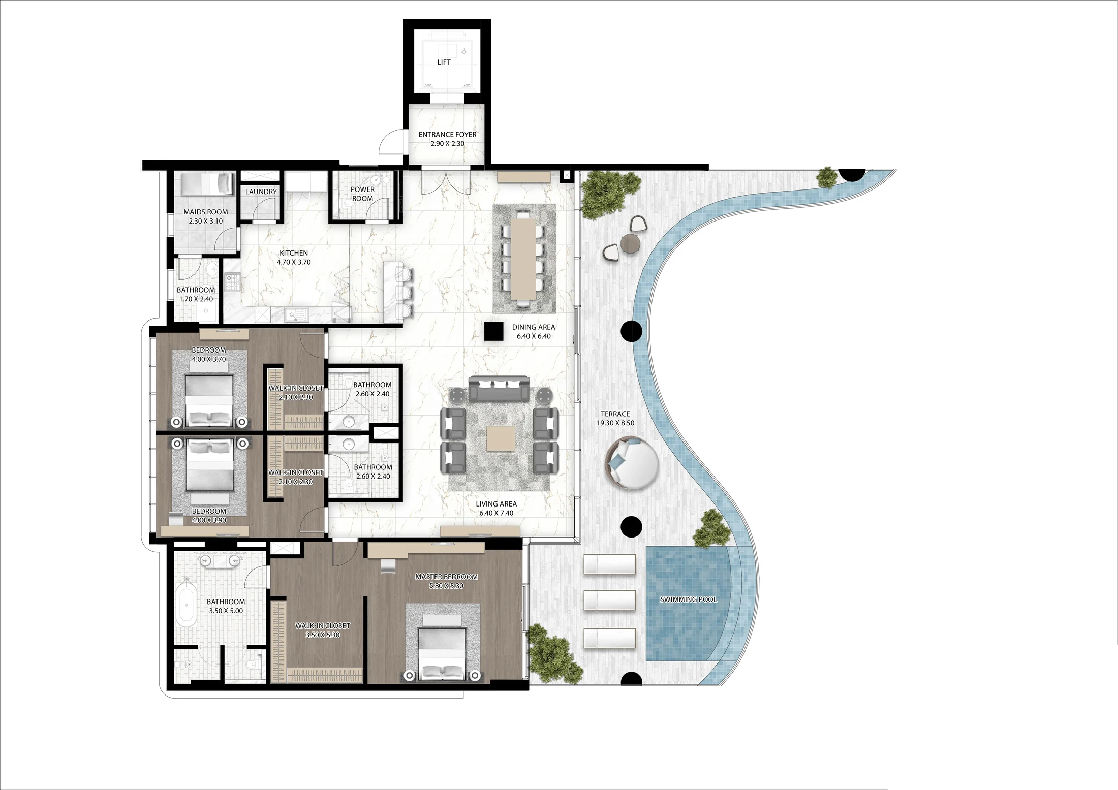 DAMAC Cavalli Couture floor plan