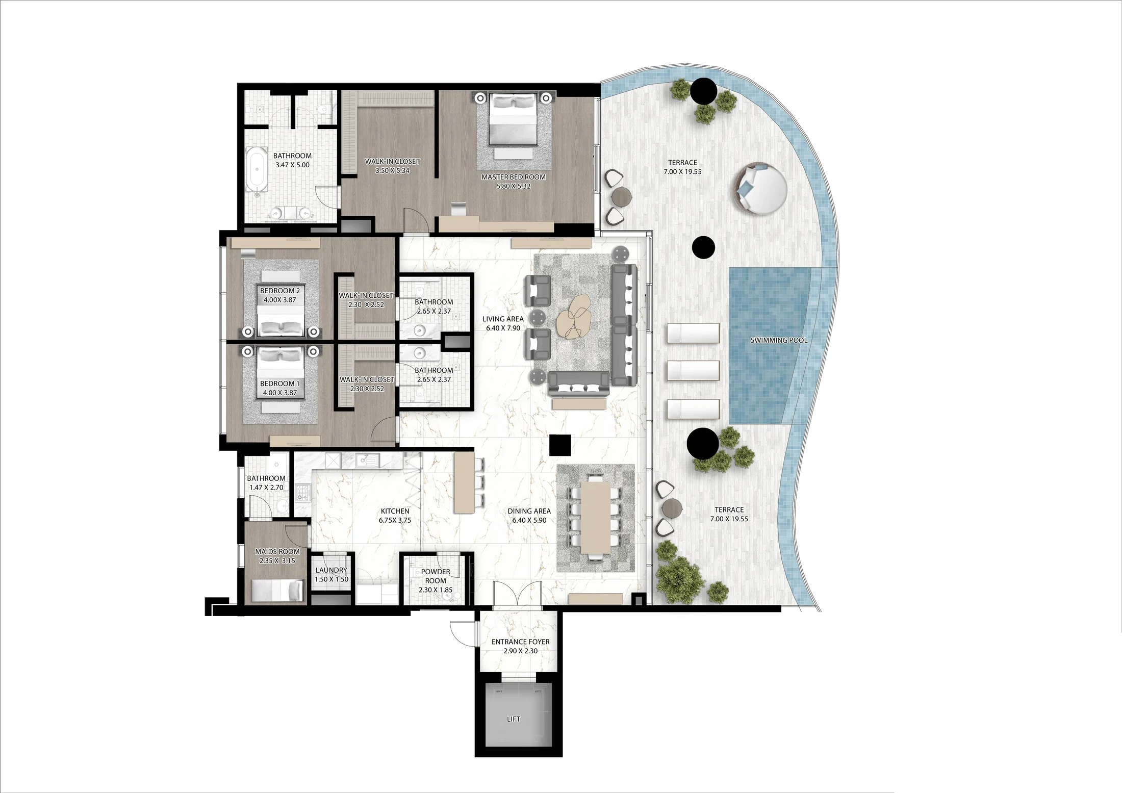DAMAC Cavalli Couture floor plan