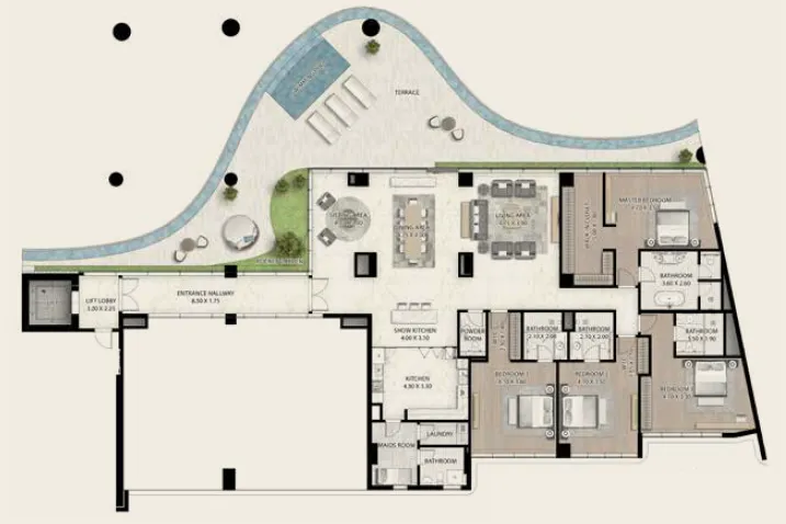 DAMAC Cavalli Couture floor plan