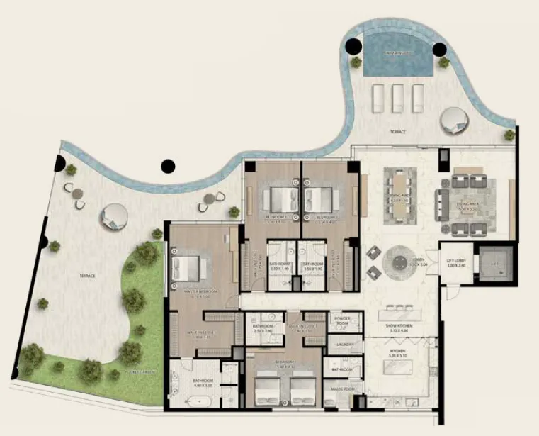 DAMAC Cavalli Couture floor plan