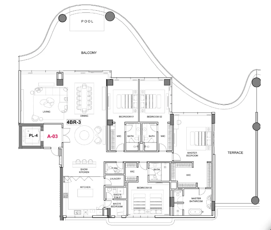 DAMAC Cavalli Couture floor plan