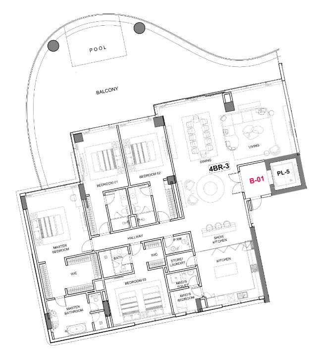 DAMAC Cavalli Couture floor plan