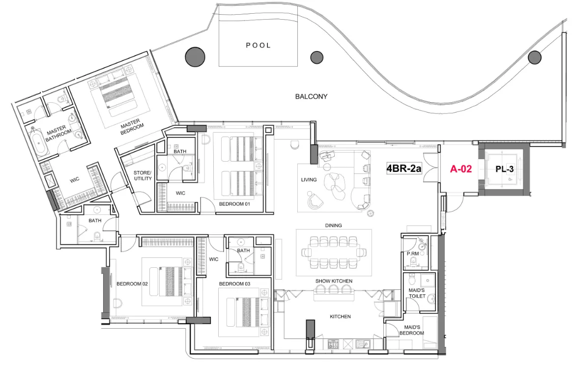 DAMAC Cavalli Couture floor plan
