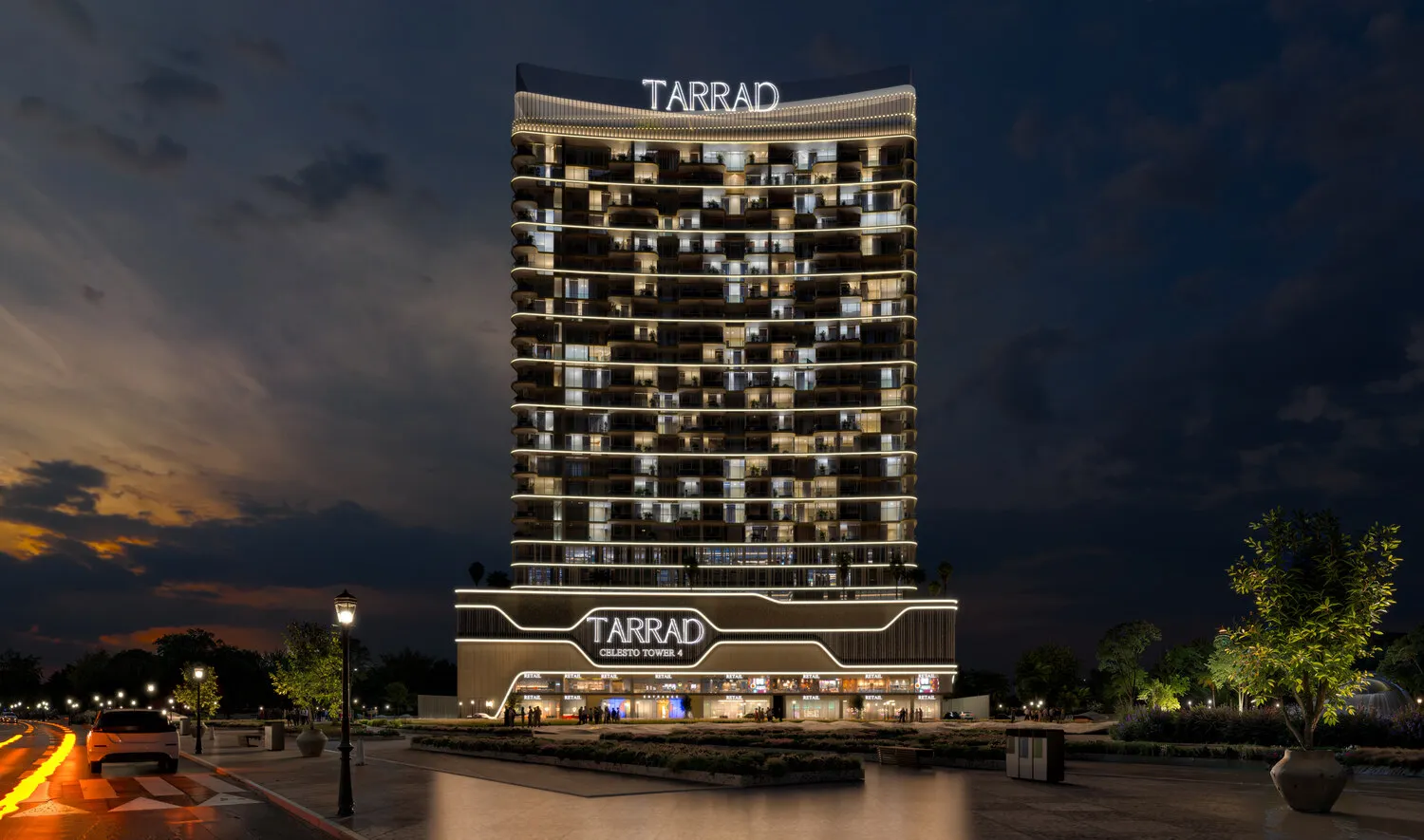 Exterior at Celesto 4 in Dubai Land Residence Complex Dubai