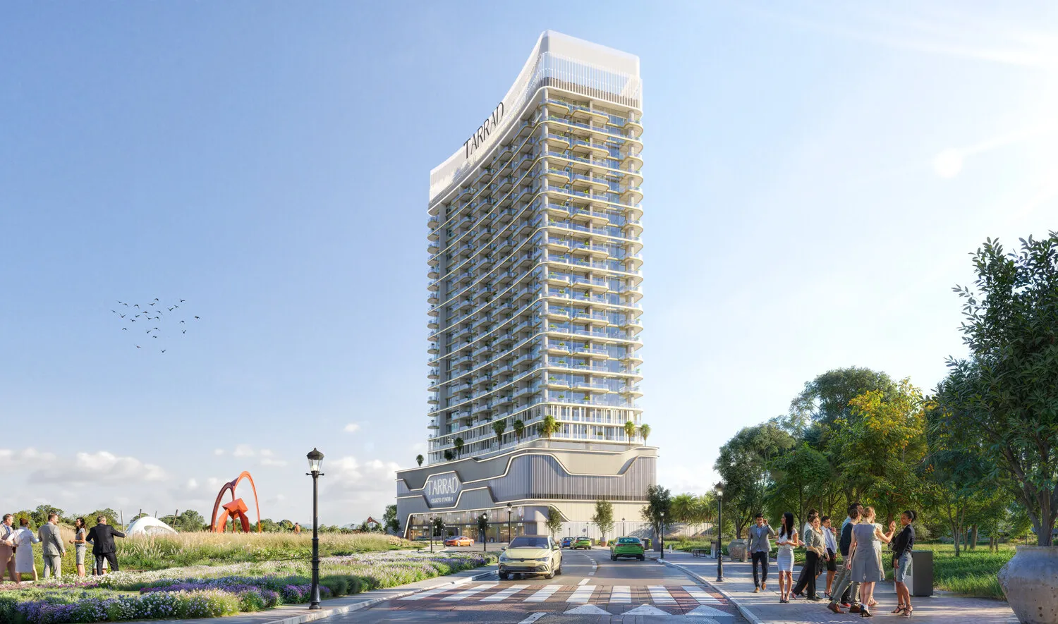 Exterior at Celesto 4 in Dubai Land Residence Complex Dubai