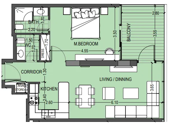 Abou Eid Celia Gardens floor plan