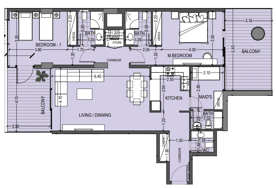 Abou Eid Celia Gardens floor plan
