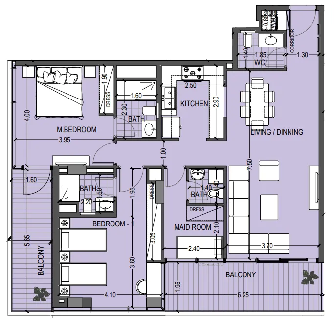 Abou Eid Celia Gardens floor plan