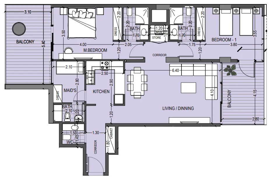 Abou Eid Celia Gardens floor plan