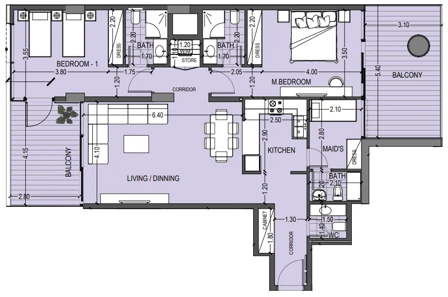 Abou Eid Celia Gardens floor plan