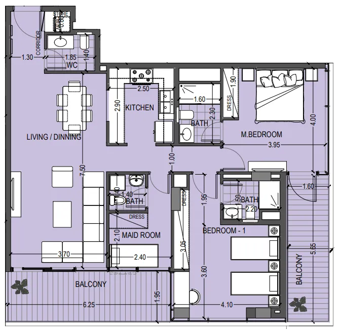Abou Eid Celia Gardens floor plan