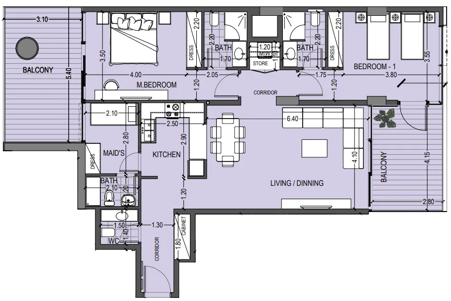 Abou Eid Celia Gardens floor plan