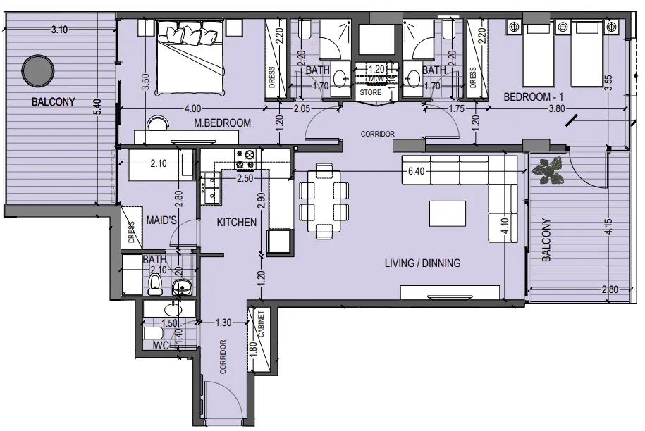 Abou Eid Celia Gardens floor plan