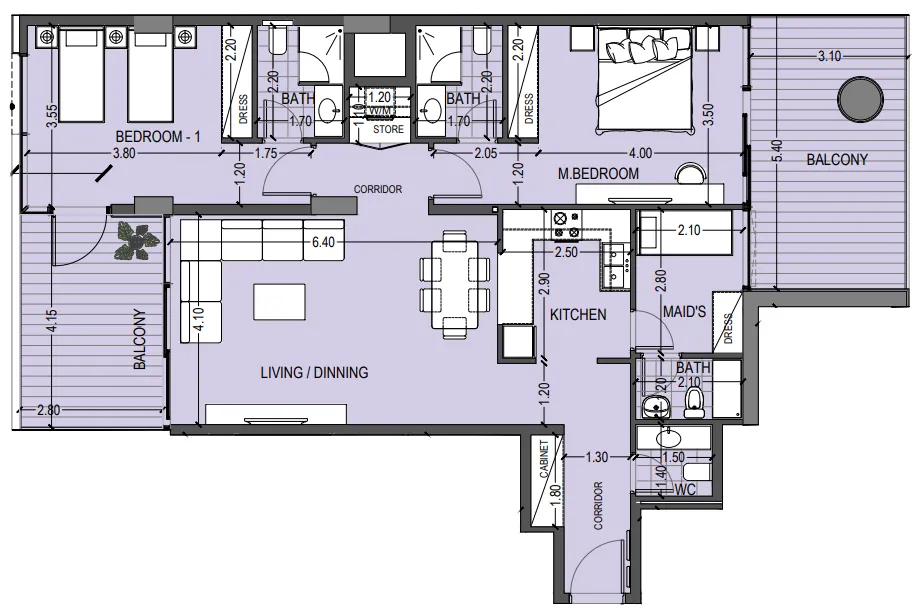 Abou Eid Celia Gardens floor plan