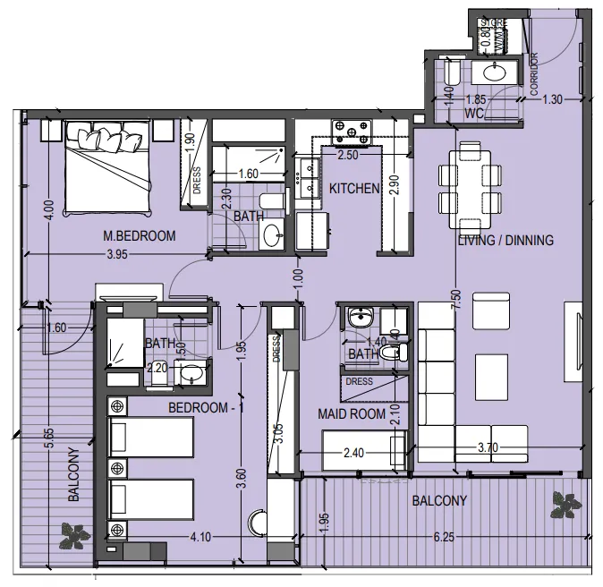 Abou Eid Celia Gardens floor plan