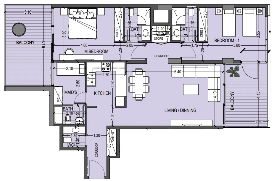 Abou Eid Celia Gardens floor plan