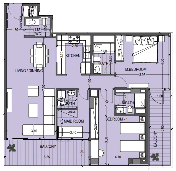 Abou Eid Celia Gardens floor plan