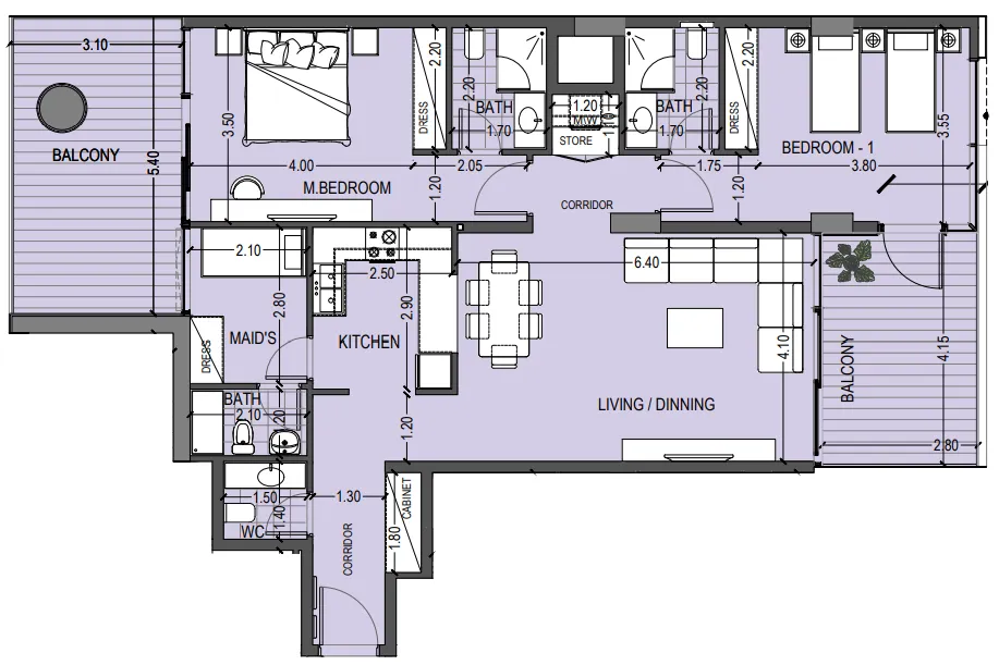Abou Eid Celia Gardens floor plan