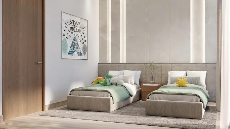Interior at Celia Heights in Majan Dubai