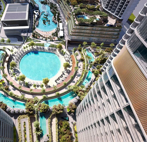 Central Water Feature amenity image at Skyvue Stellar
