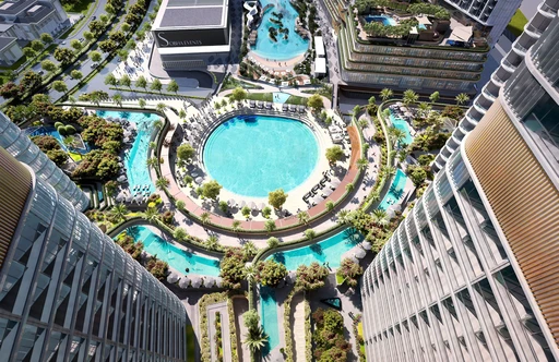 Central Water Feature amenity image at Skyvue Altier