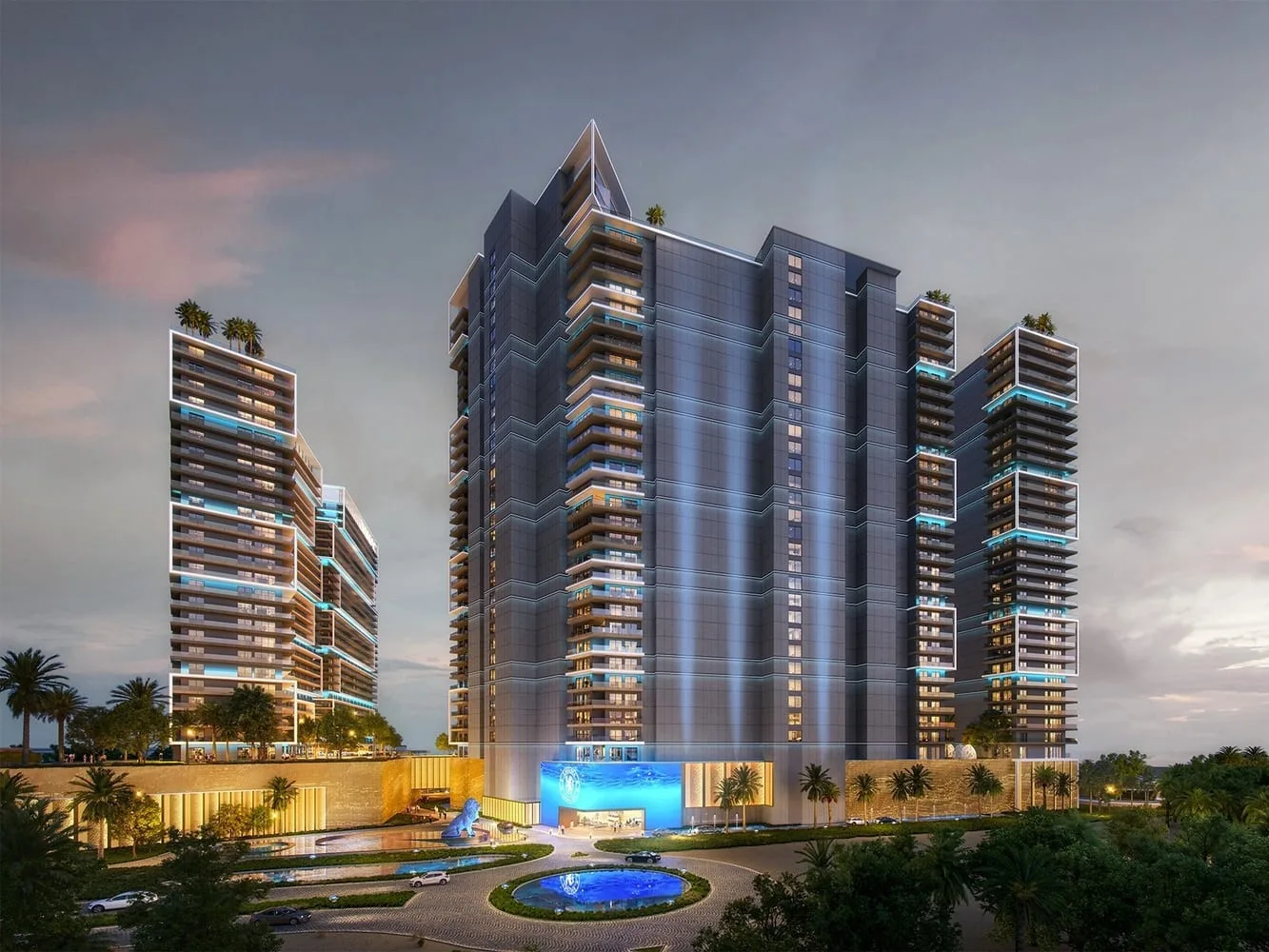 Exterior at Chelsea Residences in Maritime City Dubai