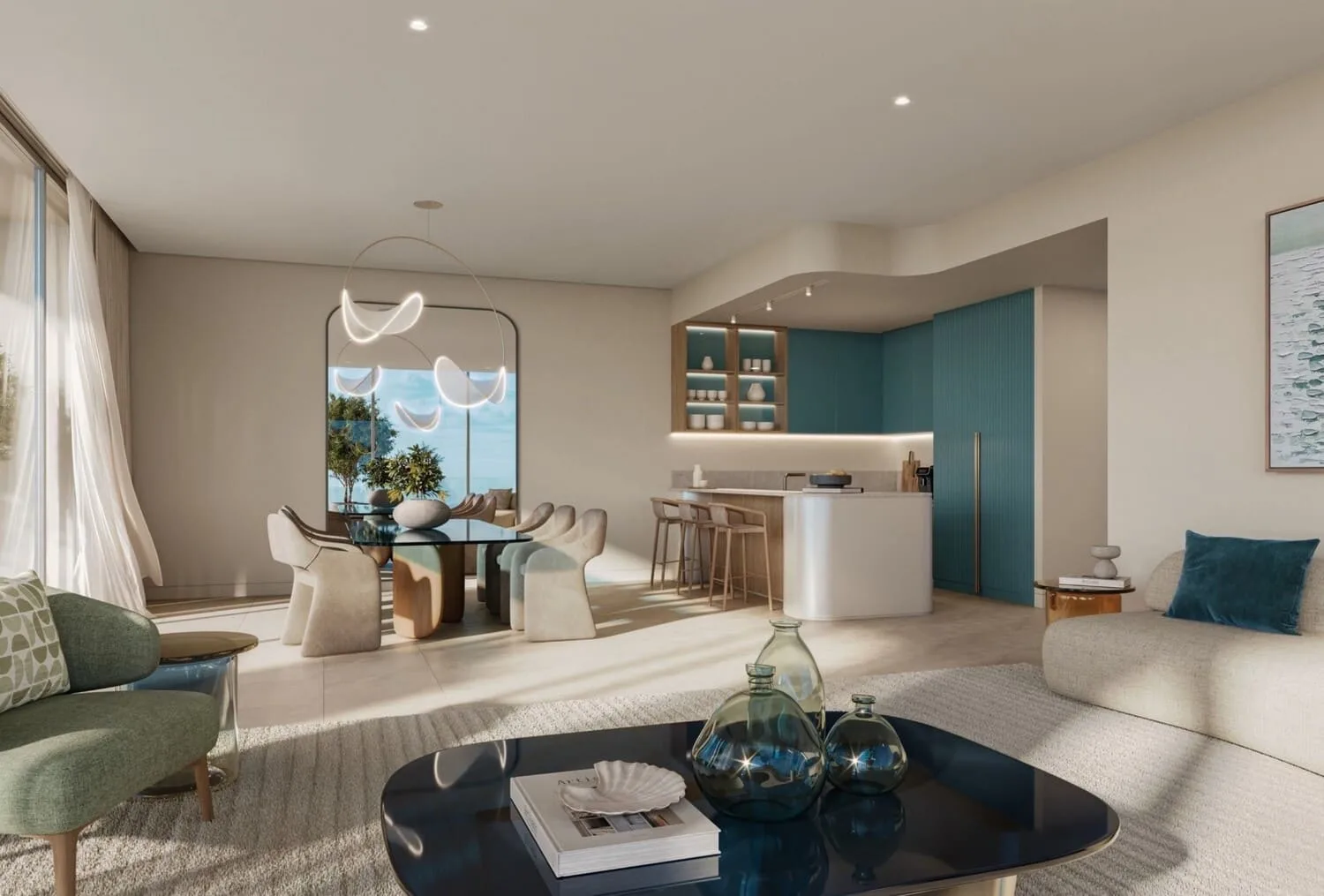 Interior at Chelsea Residences in Maritime City Dubai