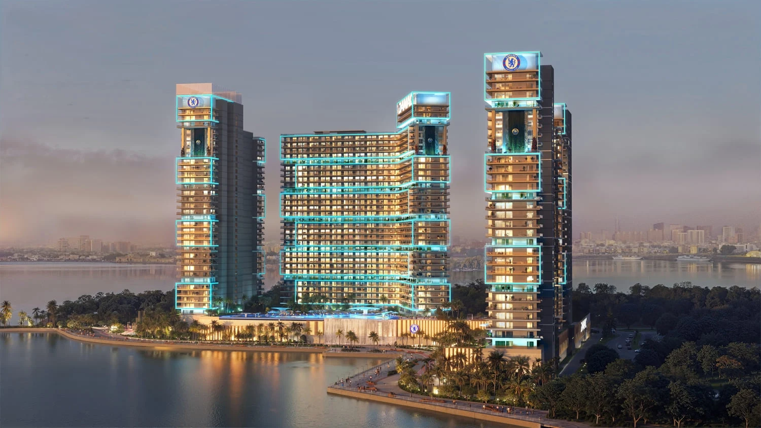 Exterior at Chelsea Residences in Maritime City Dubai