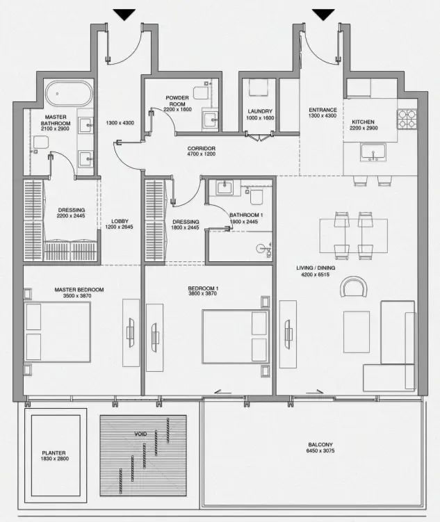 Avenew Development Cheval Residences floor plan