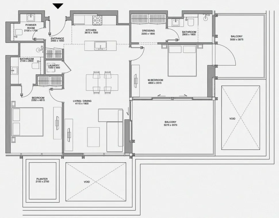 Avenew Development Cheval Residences floor plan