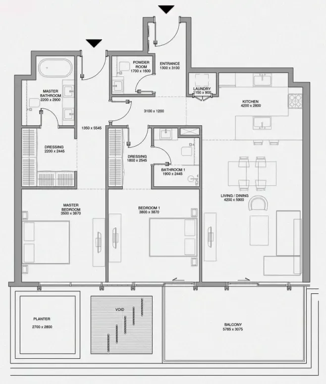 Avenew Development Cheval Residences floor plan