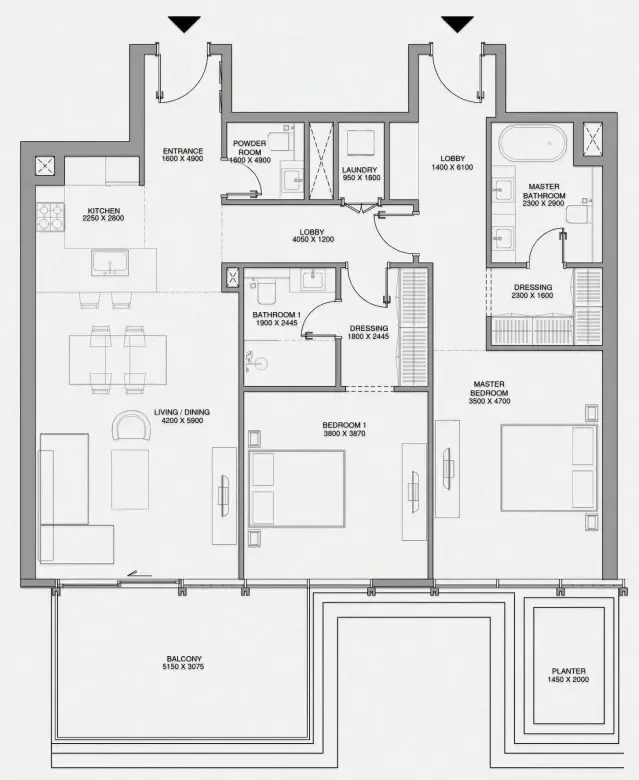 Avenew Development Cheval Residences floor plan