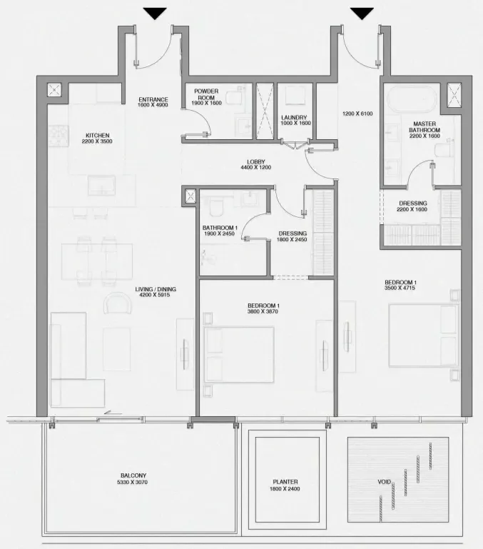 Avenew Development Cheval Residences floor plan